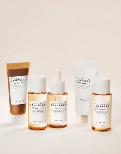 SKIN 1004 - Kit de Viaje - Ampolla, Tónico, Crema, Aceite Limpiador Madagascar Centella Travel Kit - K-Beauty Mexico