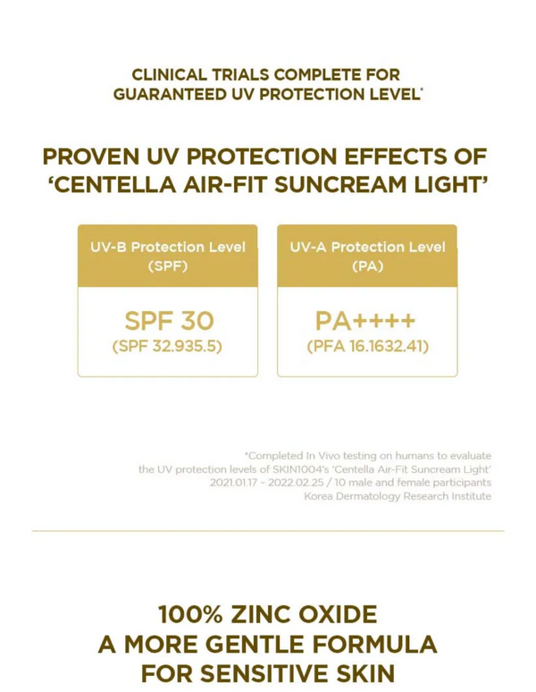 Protector Solar Madagascar Centella Air Fit Suncream Light