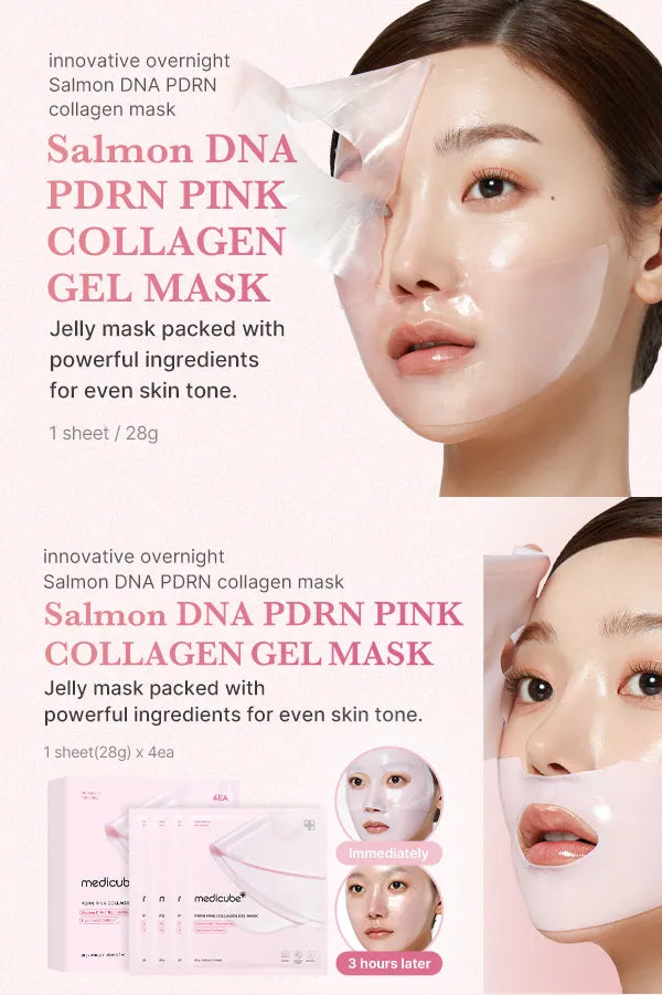 Mascarilla Facial PDRN Pink Collagen Gel Mask