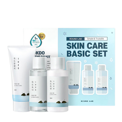 Round Lab - 1025 Dokdo On The Go Kit (Cleanser+Toner+Lotion) - 40ml+50ml+50ml